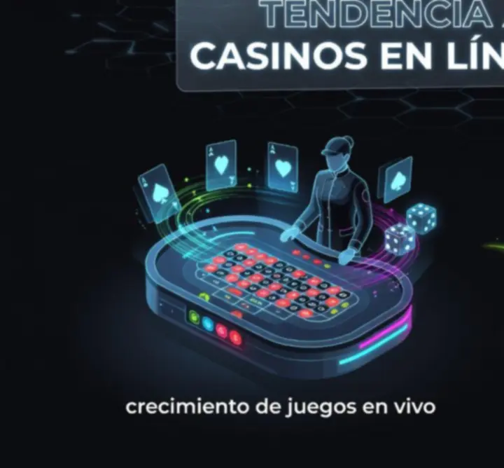 Banners con tendencias de casinos móviles y juegos en vivo en México