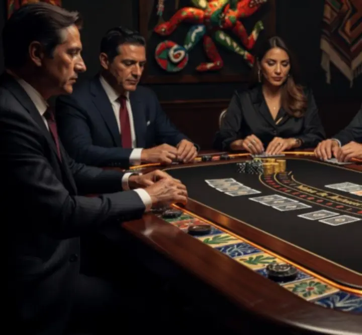 Mesa de casino online con temática mexicana