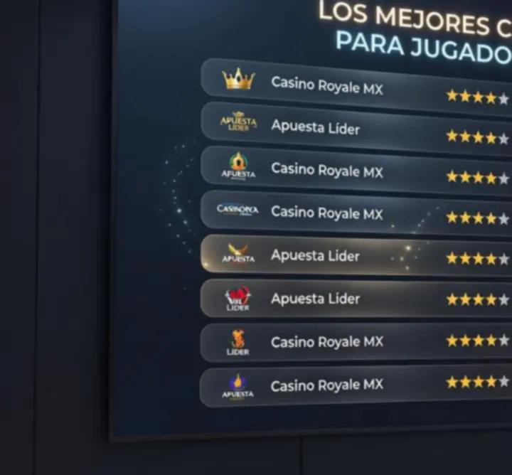 Listado de los mejores casinos online en México