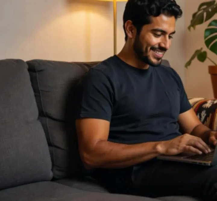 Jugador mexicano utilizando un casino online